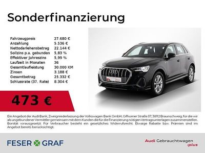 Mythosschwarz metallic Gebraucht 2019 Audi Q3 Ambiente SUV | 27.680 € (Fairer Preis)