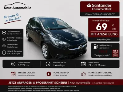 Gebraucht Opel Corsa Active 90 PS (66 kW) 2016 Schwarz Kleinwagen