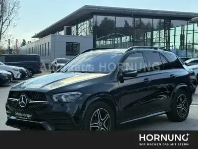 Gebraucht Mercedes GLE350 AMG line 320 PS (235 kW) 2021 Metalliclack smaragdgrün metallic SUV