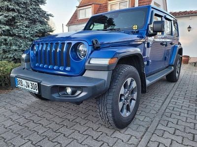 Second-hand Jeep Wrangler Sahara 200 CP (147 kW) 2020 Albastru SUV
