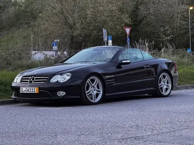 Używany Mercedes SL55 AMG AMG 517 KM (380 kW) 2007 Czarny Kabriolet