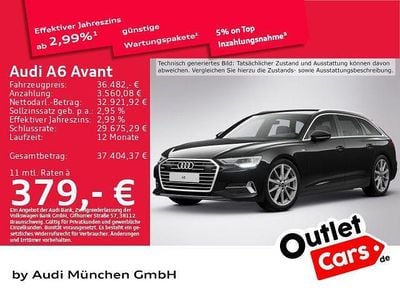 Brillantschwarz Gebraucht 2022 Audi A6 Sport Kombi | 36.482 € (Fairer Preis)