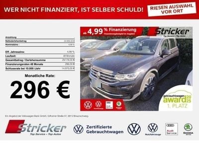 Gebraucht VW Tiguan Elegance 245 PS (180 kW) 2021 Deep black perleffekt (metallic) SUV