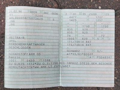 Usata Opel Vectra 1996 Viola Berlina