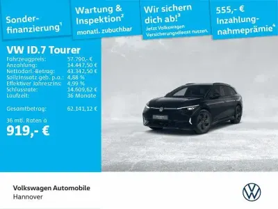 Brugt VW ID.7 GTX 250 kW (340 HK) 2025 Sort Stationcar