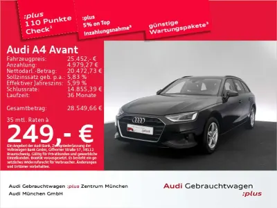 Gebraucht Audi A4 150 PS (110 kW) 2023 Brillantschwarz Kombi