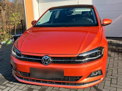 Gebraucht VW Polo Highline 95 PS (69 kW) 2018 Orange Kleinwagen