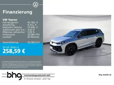 Brugt VW Tayron R-line 150 HK (110 kW) 2025 Sølv SUV