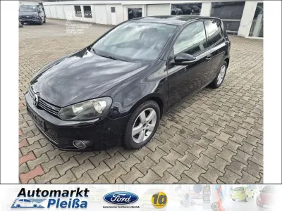 Gebraucht VW Golf VI Team 122 PS (89 kW) 2010 Schwarz Kleinwagen