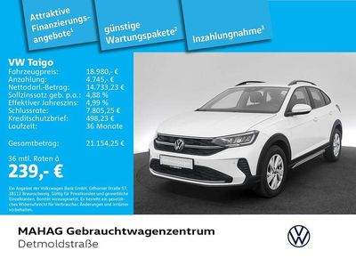 Gebraucht VW Taigo Life 110 PS (80 kW) 2023 Weiß SUV