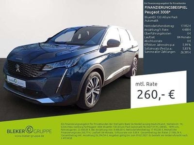 Gebraucht Peugeot 3008 Allure 178 PS (130 kW) 2023 Celebes blau SUV