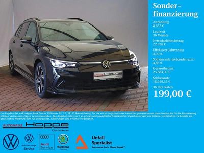 Gebraucht VW Golf VIII R-line 131 PS (96 kW) 2024 Schwarz Kombi