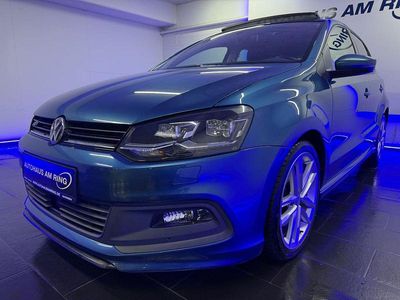 Second-hand VW Polo R-line 110 CP (80 kW) 2015 Albastru Hatchback