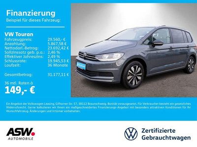 Delfingrau metallic Gebraucht 2025 VW Touran Goal Van / Kleinbus | 29.560 € (Superpreis)