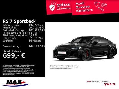 Usata Audi RS7 Sportback Performance 630 CV (463 kW) 2025 Nero Utilitaria