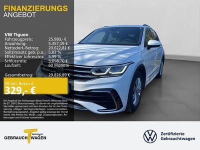 Gebraucht VW Tiguan R-line 245 PS (180 kW) 2021 Weiß SUV