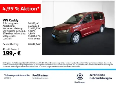 Gebraucht VW Caddy Basis 102 PS (75 kW) 2024 Rot Van / Kleinbus
