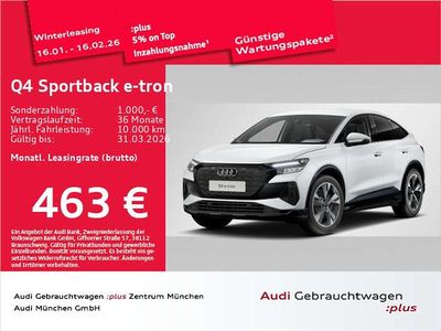 Gletscherweiß metallic Gebraucht 2025 Audi Q4 e-tron Advanced SUV | 45.491 € (Fairer Preis)