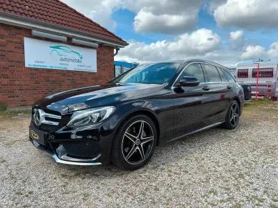 Gebraucht Mercedes C220 AMG line 170 PS (125 kW) 2018 Schwarz Kombi