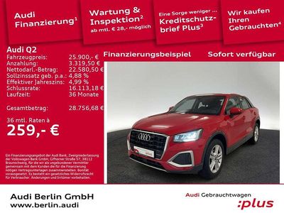 Gebraucht Audi Q2 Advanced Plus 150 PS (110 kW) 2023 Tangorot metallic SUV