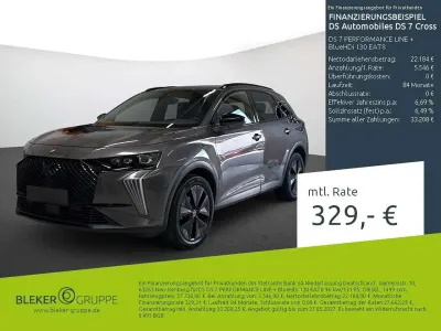Gebraucht DS Automobiles DS7 Crossback Performance Line Plus 131 PS (96 kW) 2024 Lackierung platiniumgrau/metallic klarlack SUV