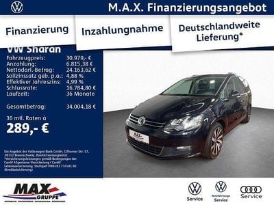 Gebraucht VW Sharan Comfortline 150 PS (110 kW) 2022 Schwarz Van / Kleinbus