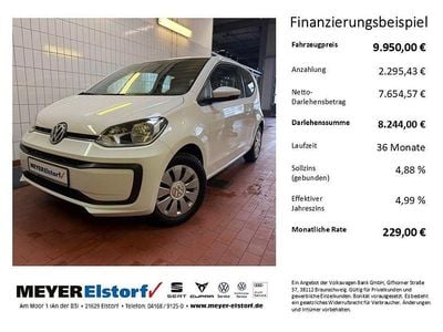Gebraucht VW up! move up! 60 PS (44 kW) 2019 Weiß Kleinwagen