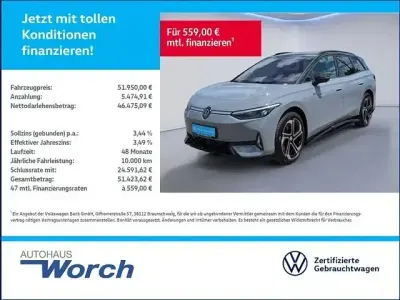 Gebraucht VW ID.7 GTX 250 kW (340 PS) 2025 Mondsteingrau Kombi