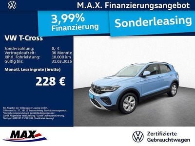 Clear blue metallic Gebraucht 2025 VW T-Cross IQ Drive SUV | 22.469 € (Guter Preis)