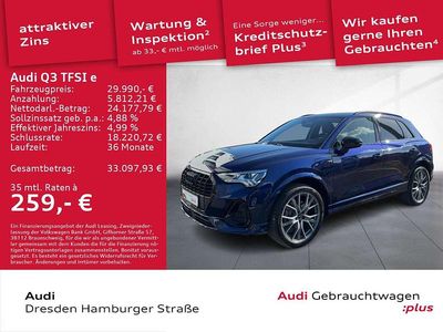 Gebraucht Audi Q3 S-Line 245 PS (180 kW) 2021 Navarrablau metallic SUV
