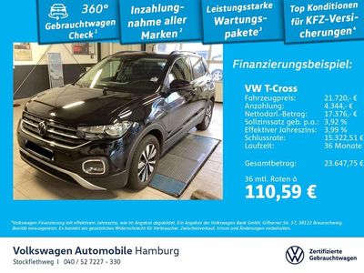 2t deep black perleffekt Gebraucht 2023 VW T-Cross Move SUV | 21.720 € (Fairer Preis)
