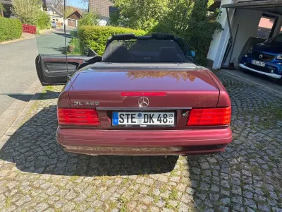 Brugt Mercedes SL320 231 HK (169 kW) 1996 Rød Cabriolet