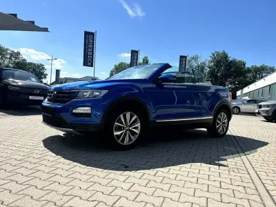 Gebraucht VW T-Roc Cabriolet Style 110 PS (80 kW) 2021 Ravennablau metallic Cabrio