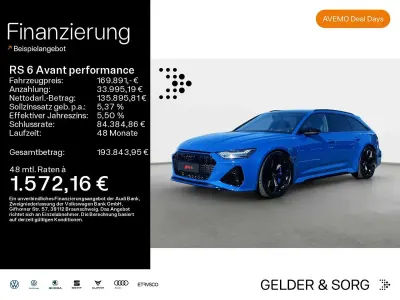 Gebraucht Audi RS6 Performance 630 PS (463 kW) 2026 Nogaroblau Kombi