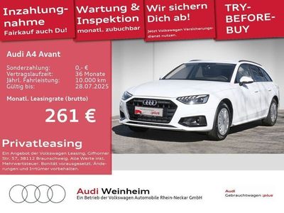 Gebraucht Audi A4 Advanced 150 PS (110 kW) 2023 Gletscherweiß metallic Kombi