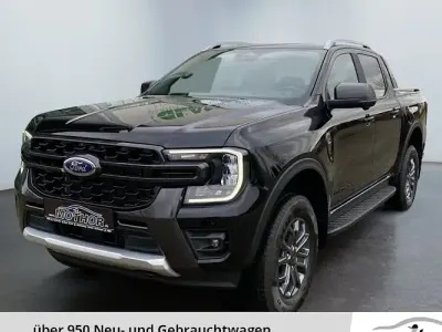 Ny Ford Ranger Wildtrack 205 HK (150 kW) 2025 Sort Pickup / Ladvogn