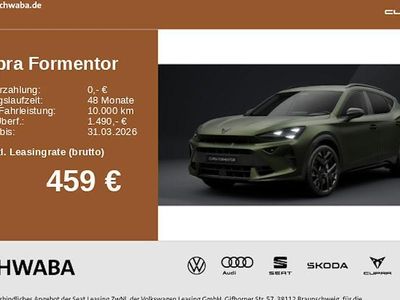 Neu Cupra Formentor VZ 333 PS (244 kW) 2026 Grün SUV