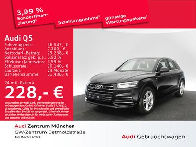 gebraucht Audi Q5 55 TFSI e qu. S line AHK Luftfahrw. LED Navi Leder S tronic