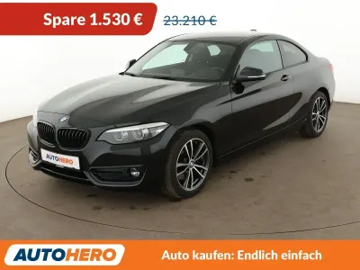 Begagnad BMW 220 Sport Line 190 HK (139 kW) 2019 Svart Sportkupé