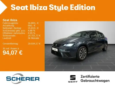 Gebraucht Seat Ibiza Style 116 PS (85 kW) 2024 Magnetic grau metallic (metallic) Kleinwagen