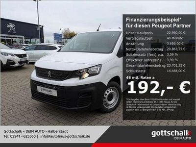 Gebraucht Peugeot Partner 102 PS (75 kW) 2024 Weiß Van / Kleinbus