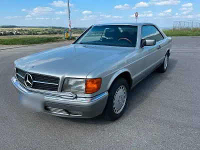 Brugt Mercedes 500 231 HK (169 kW) 1987 Sølv Coupe