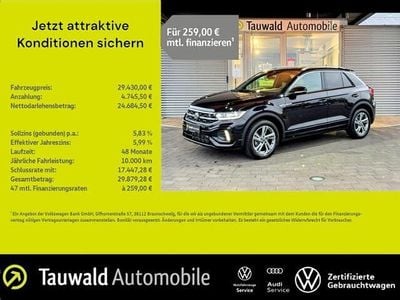 Second-hand VW T-Roc R-line 150 CP (110 kW) 2024 Negru SUV