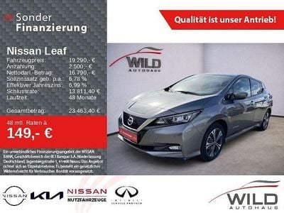Gun metallic (m) Gebraucht 2021 Nissan Leaf Tekna Kleinwagen | 19.290 € (Fairer Preis)
