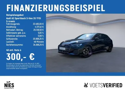 Gebraucht Audi A3 S-Line 150 PS (110 kW) 2025 Schwarz Limousine