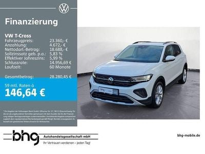 Gebraucht VW T-Cross Life 116 PS (85 kW) 2025 Weiß SUV