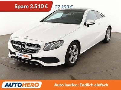 Second-hand Mercedes E200 Avantgarde 184 CP (135 kW) 2018 Alb Coupe