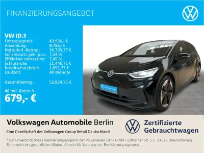 Brugt VW ID.3 Pro 169 kW (231 HK) 2024 Sort Hatchback