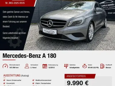 Gebraucht Mercedes A180