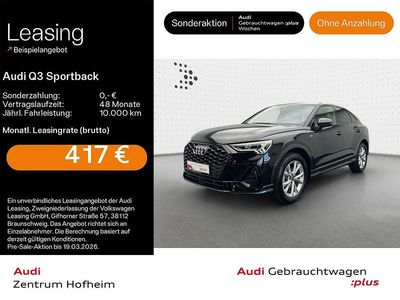 Gebraucht Audi Q3 Sportback S-Line 150 PS (110 kW) 2025 Schwarz SUV